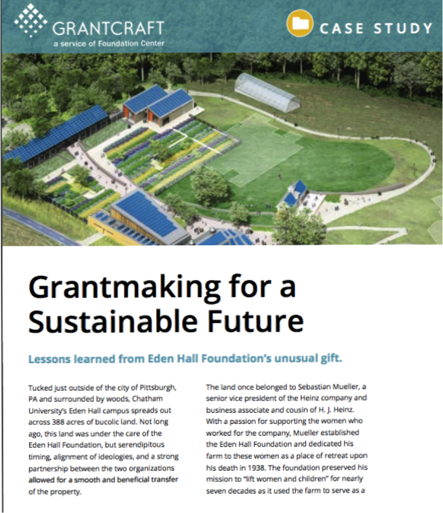Grantmaking for a Sustainable Future