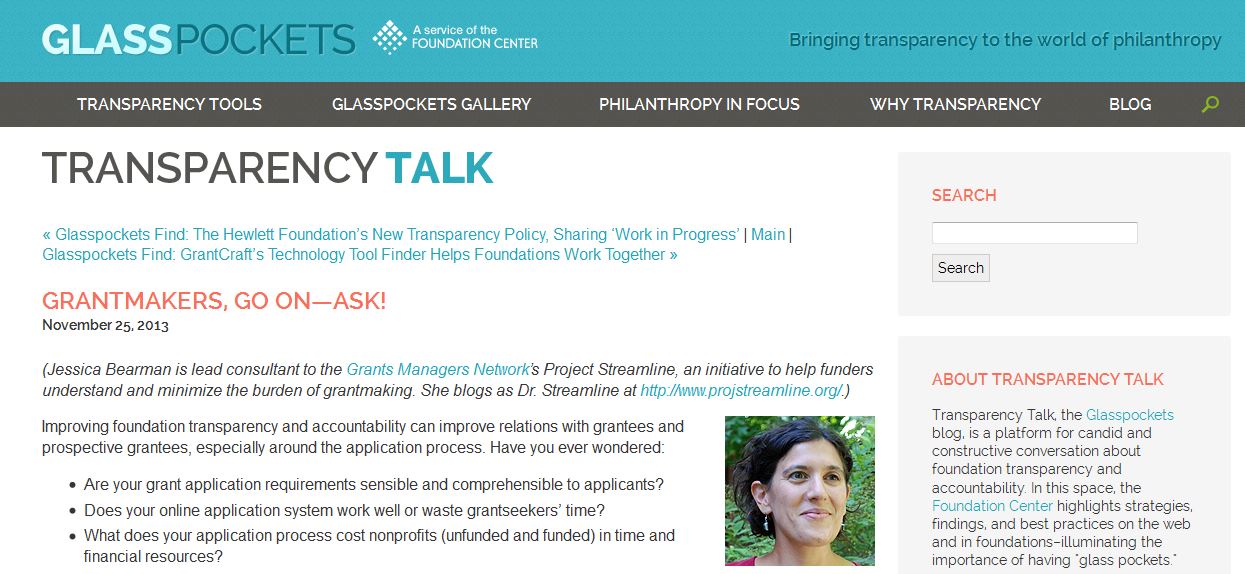 Grantmakers, Go On—Ask!