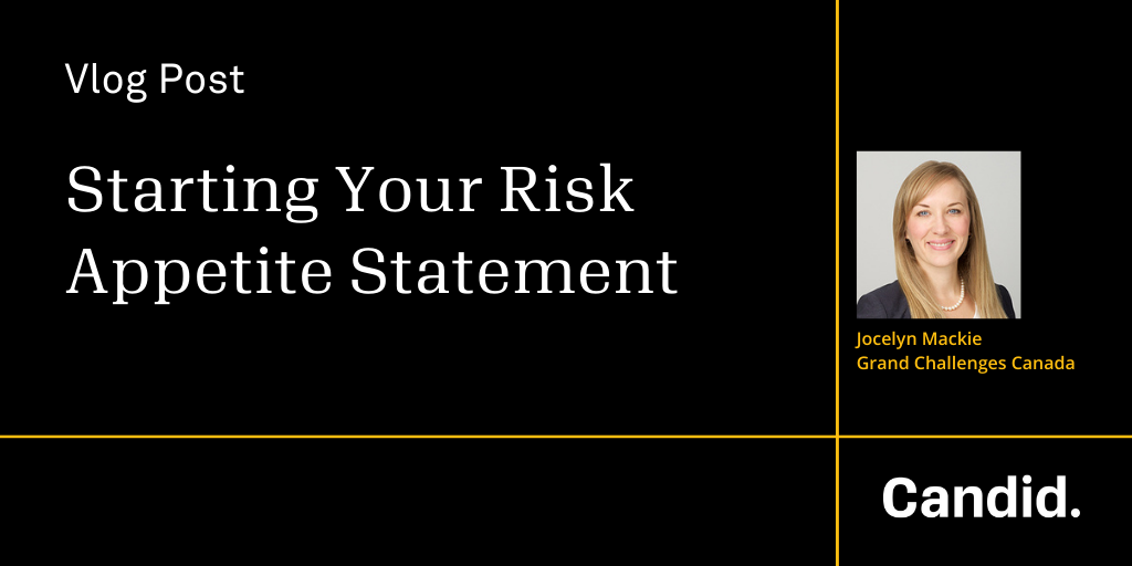 Stating Your Risk Appetite